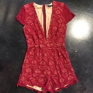 Maddy K Lace Romper